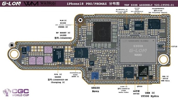 苹果iPhone 18 Pro系列主板图:私自扩容手机要报废、为散热双层设计被弃