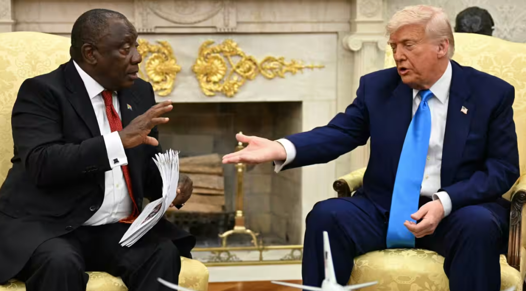 ◆2025年5月,特朗普在会面时向拉马福萨提出南非白人遭到“种族灭绝”并被无偿征用土地的问题。