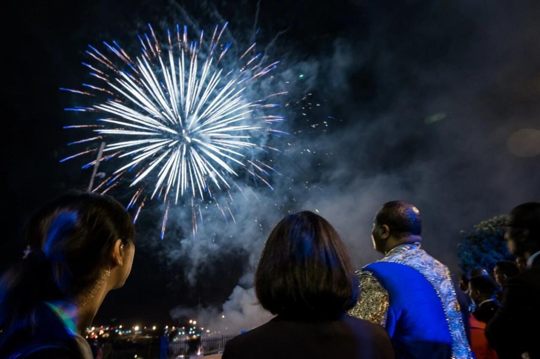 2018年蔡英文出席斯威士兰国王生日宴。