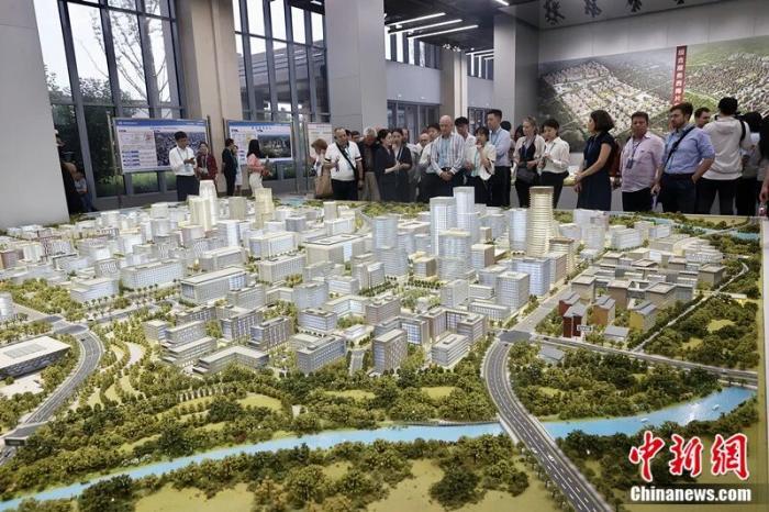 多国政党代表走进雄安。中新社记者 易海菲 摄