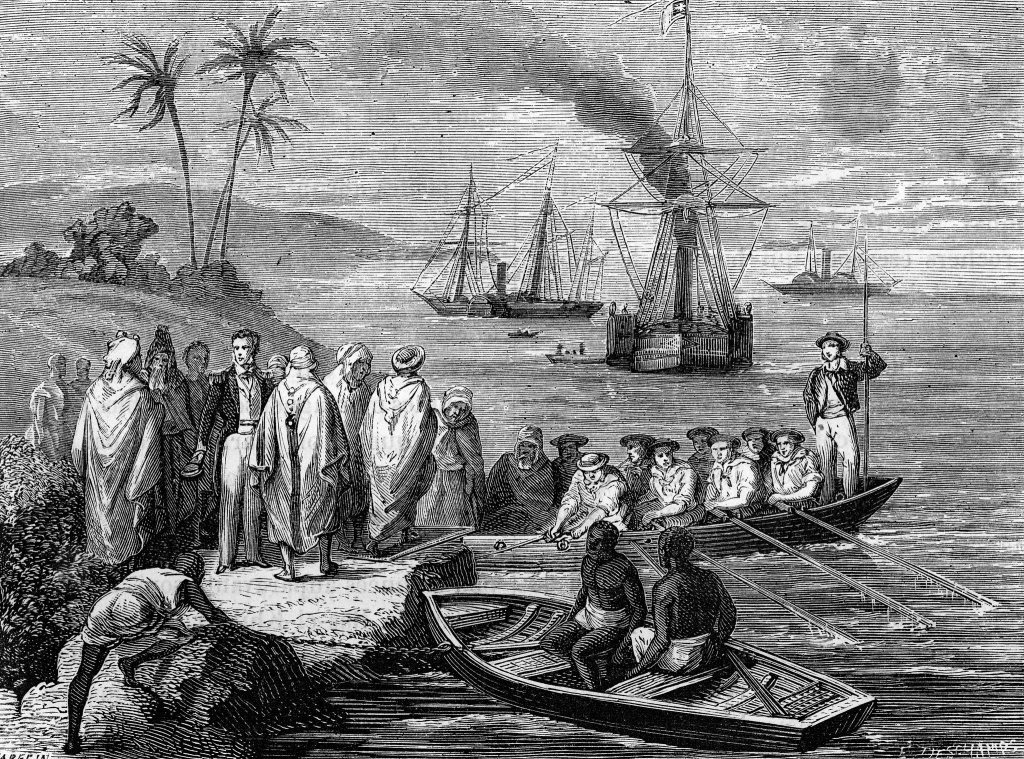 1863年，霍尔木兹海峡埃尔芬斯通湾。视觉中国 图