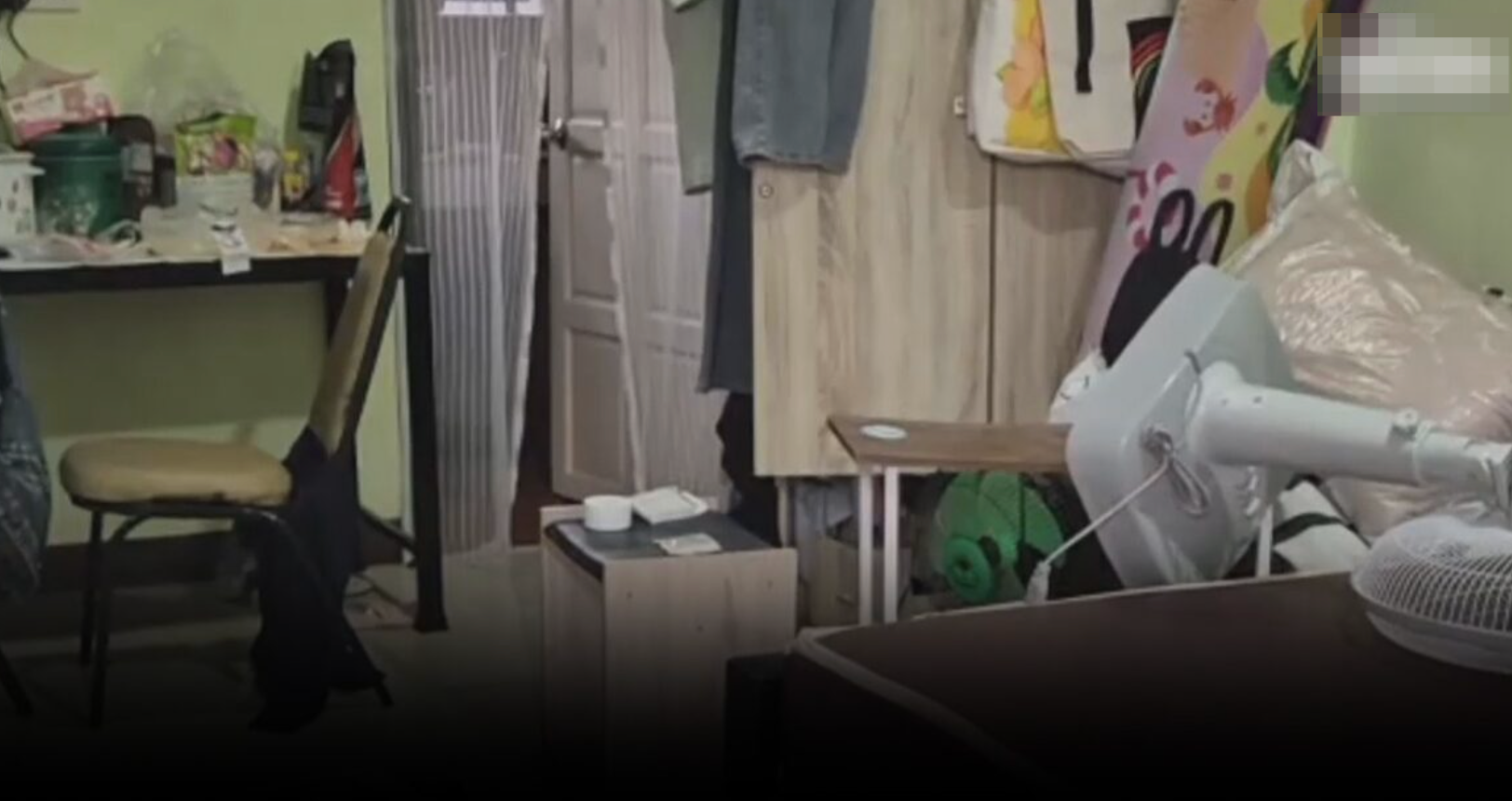 ▲死者住的出租屋