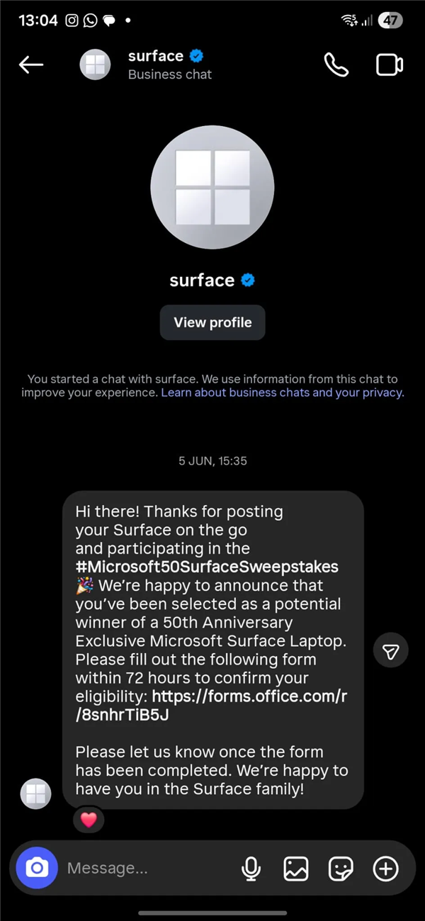 大家限量仅50台！绝版Surface送修 微软却寄回一台庸俗款