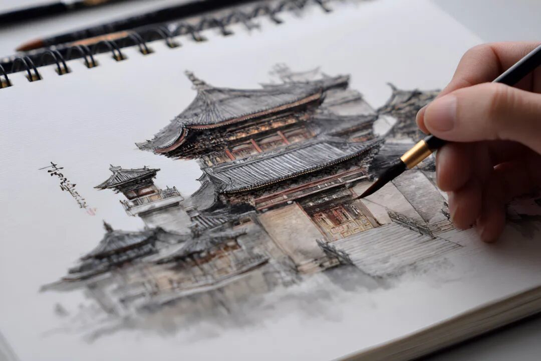 摄图网_602646511_手绘河南文物与古建筑的传统艺术创作(企业商用).jpg