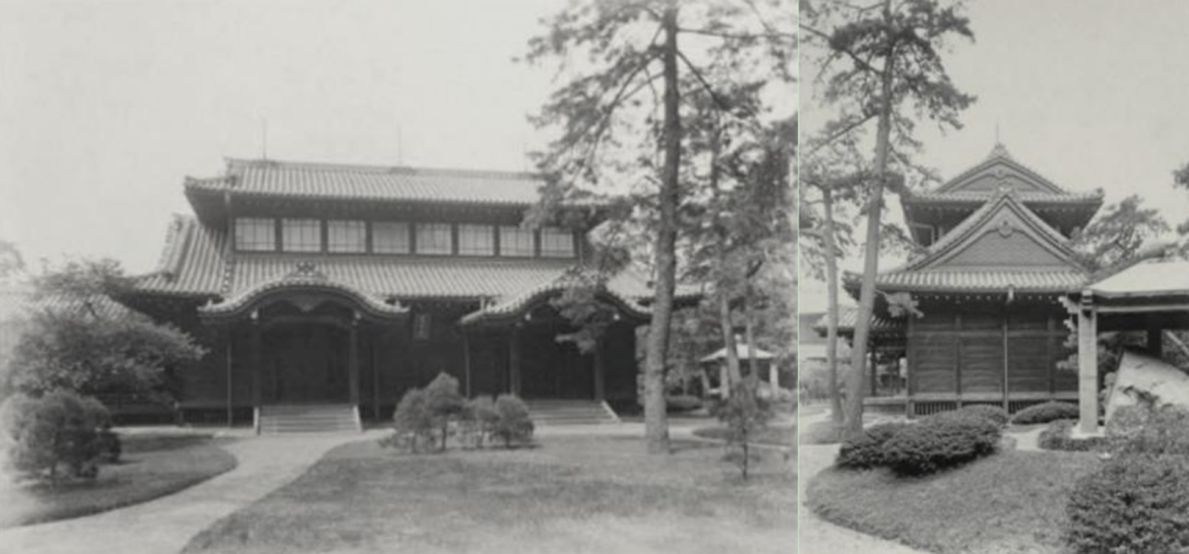 《宫城写真帖》中建安府中唐鸿胪井碑及碑亭的照片。 (图片由上海大学中国海外文物研究中心提供)