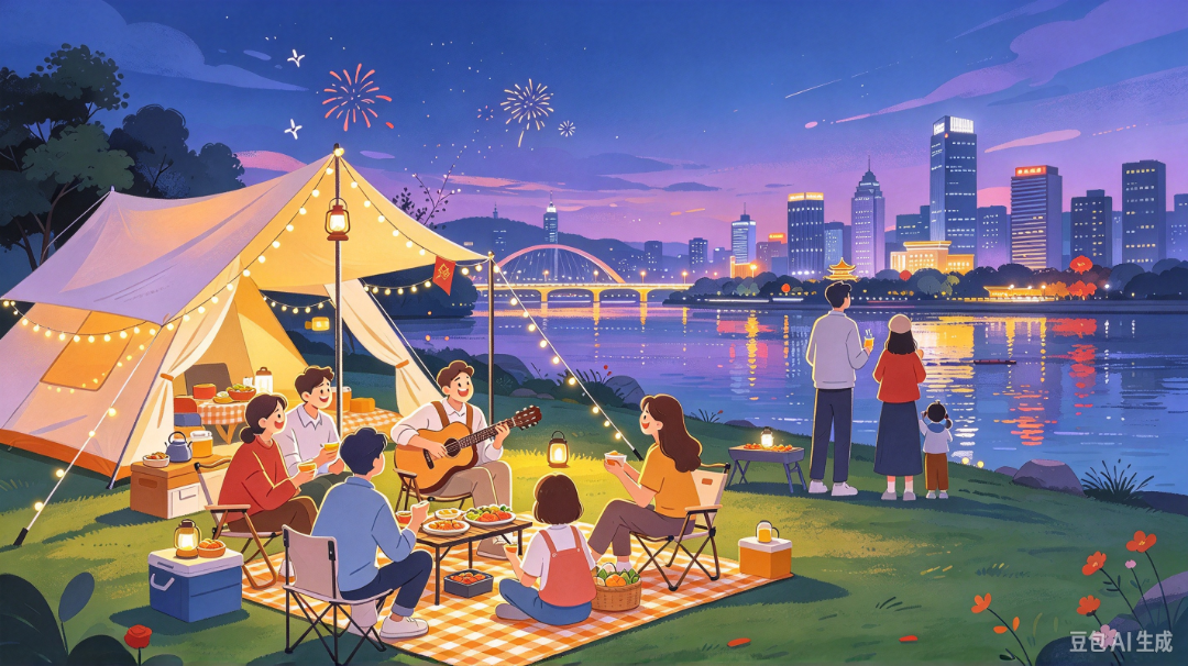 平面插画:国庆聚餐 (5).png