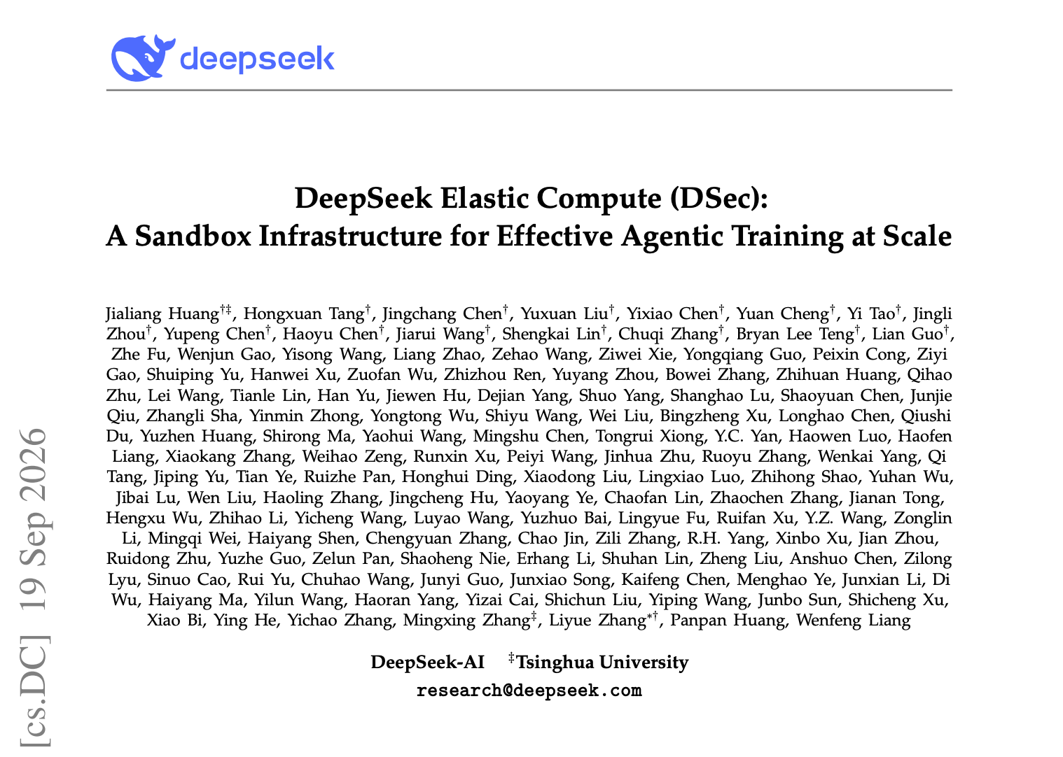 梁文锋署名!DeepSeek最新论文公开,交出Agent训练“焚决”