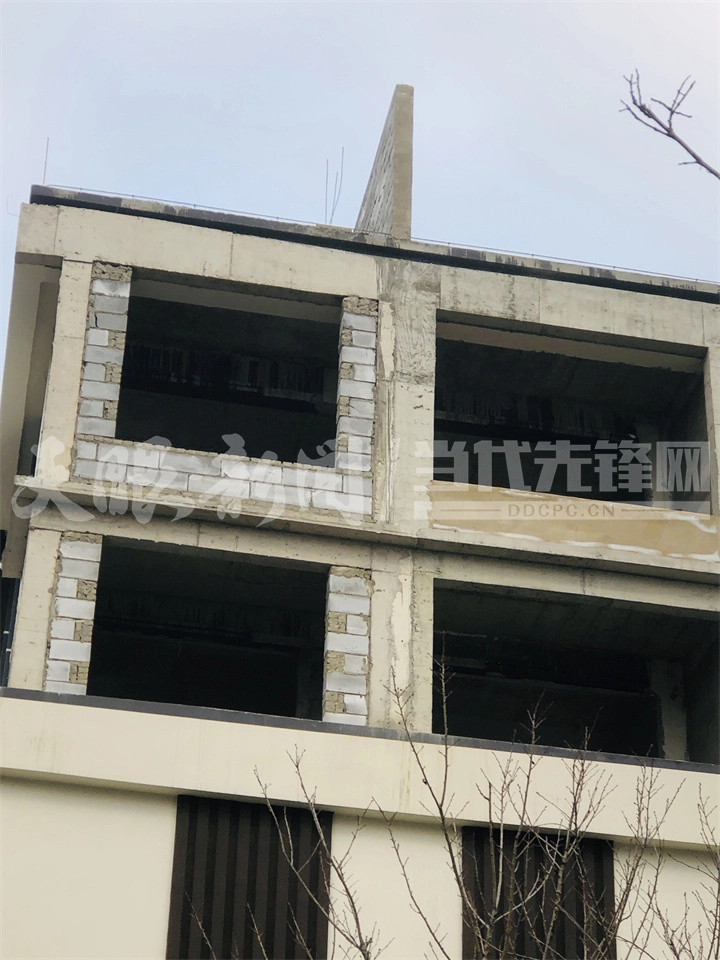 崔女士提供的第一次发现隔壁业主违建的照片。