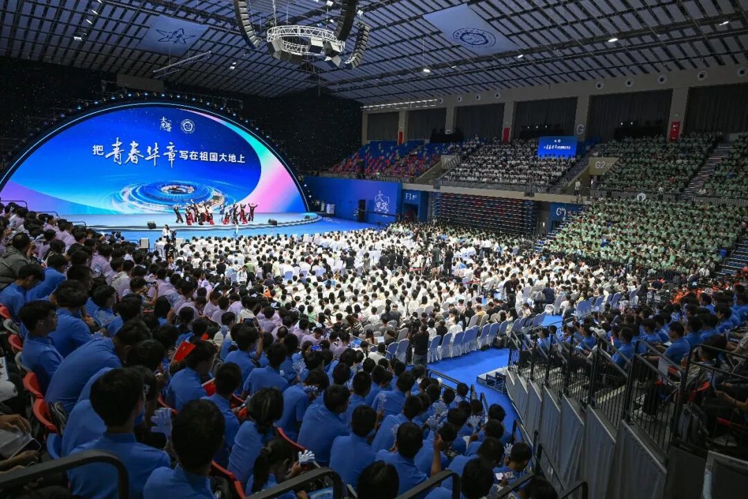 2026“把青春华章写在祖国大地上”大思政课网络主题宣传和互动引导活动现场。记者 李博 徐旻昊 摄