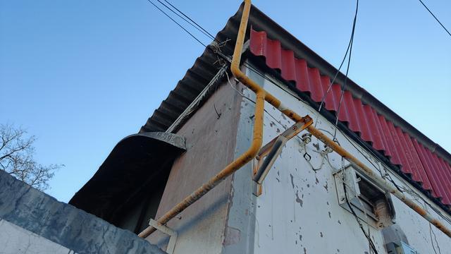 农村里的天然气管道