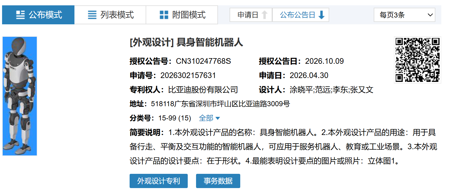 比亚迪人形机器人,真容曝光!