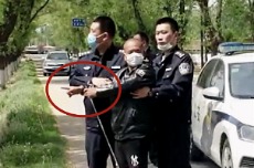 辽宁一女子在玉米地遇害 杀人犯戴手铐脚镣被押着指认现场！