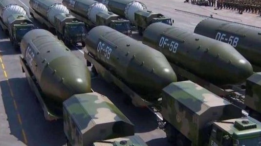 世界核大国最新排名：中国核武数量首次进入三甲！