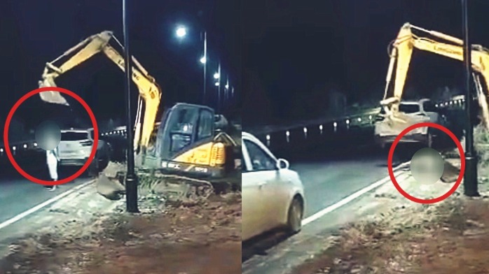 作案过程被拍！湖北男子因纠纷操作挖掘机砸死对方 警方回应
