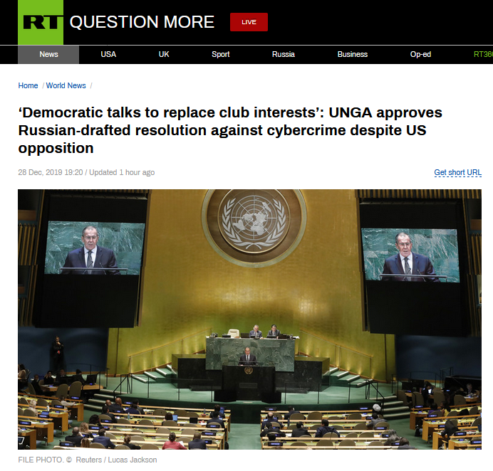 联合国通过俄罗斯这份决议草案，美国和盟友急了