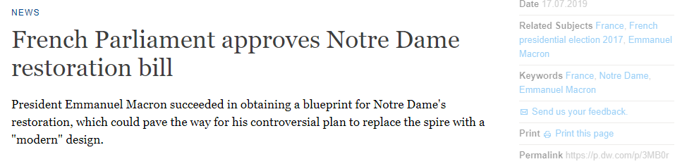 巴黎圣母院要按中国人方案重建了?