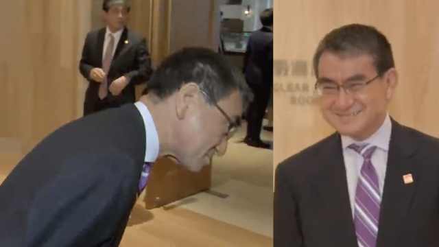日货难抵制？发现韩国记者用佳能相机 日本外相得意地笑了