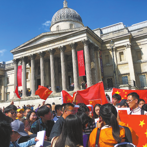 中国留学生讲述反“港独”游行：希望不再有下一次