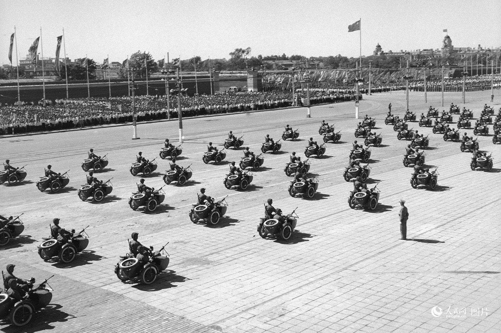 1950年阅兵时的骑兵方队