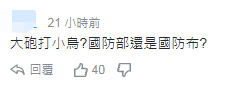 「环球网」台“国防部长”称用导弹反制无人机 网友讽：大炮打小蜜蜂？