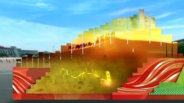 陕西彩车经过天安门广场 原来它还有这样的打开方式！