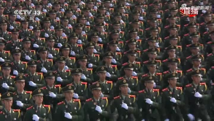 大型复制粘贴现场 大阅兵分列式全程视频来了