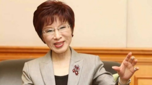 在造势现场 洪秀柱高喊：台南处处是中国！