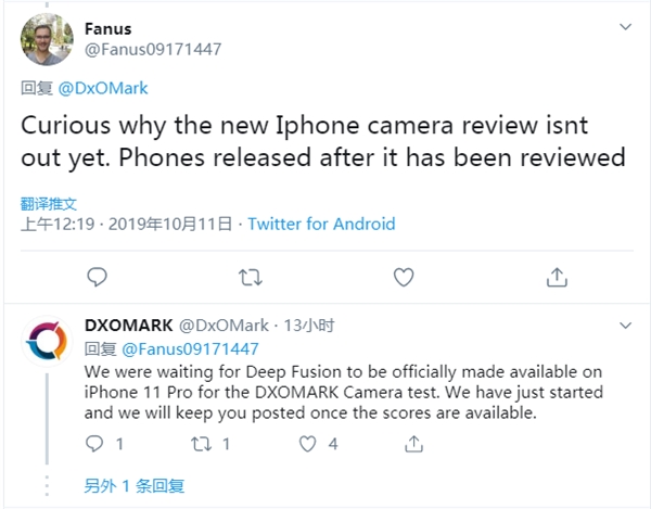  iPhone 11 Pro DxOMark成绩为啥不公布？官方做出回应