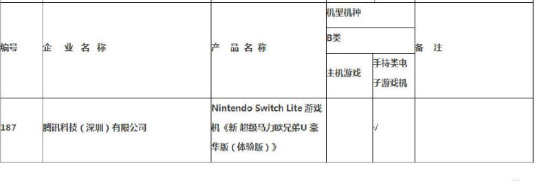 任天堂Switch Lite现身文化游戏厅公示 国行版或即将发售