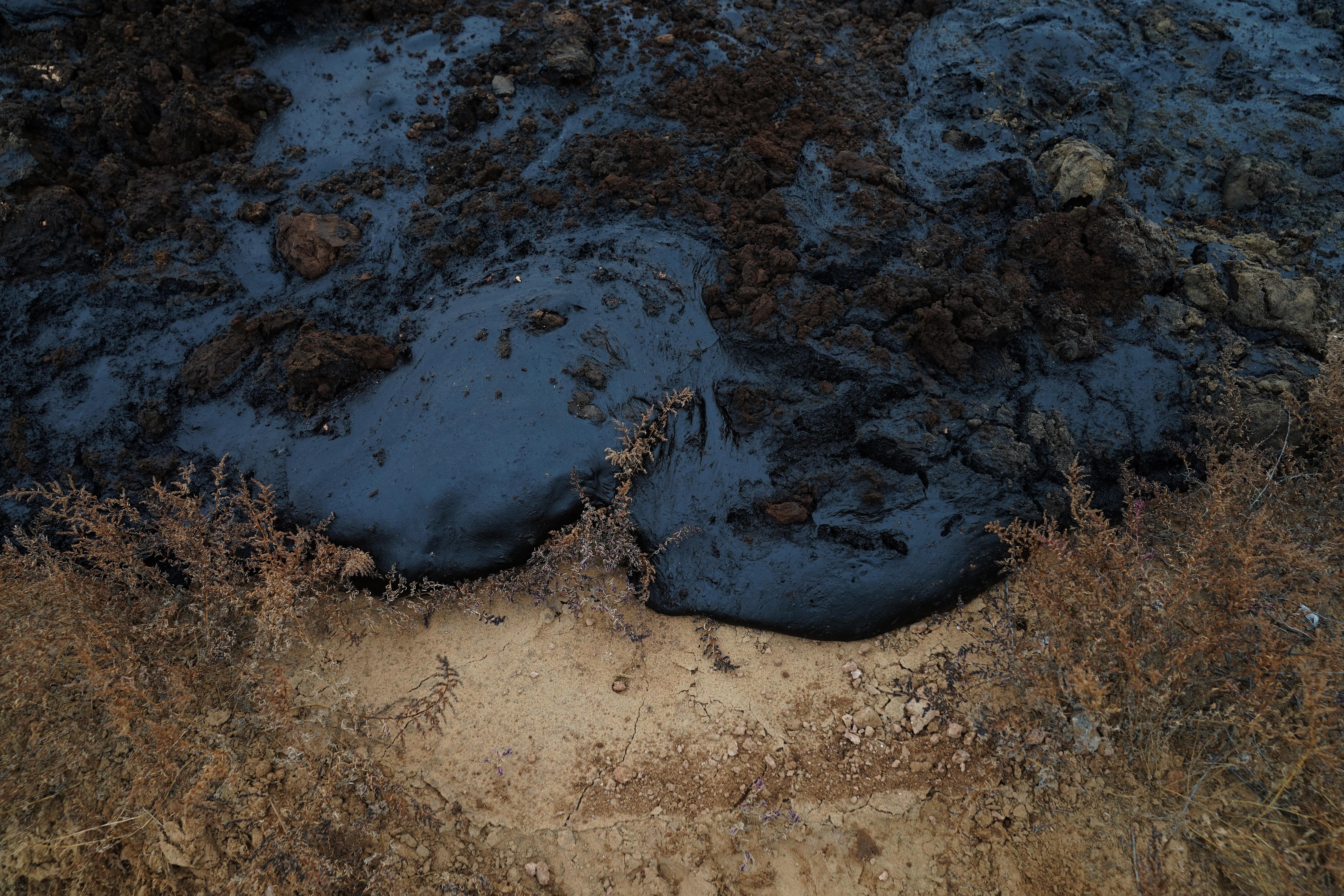 腾格里沙漠排污图片