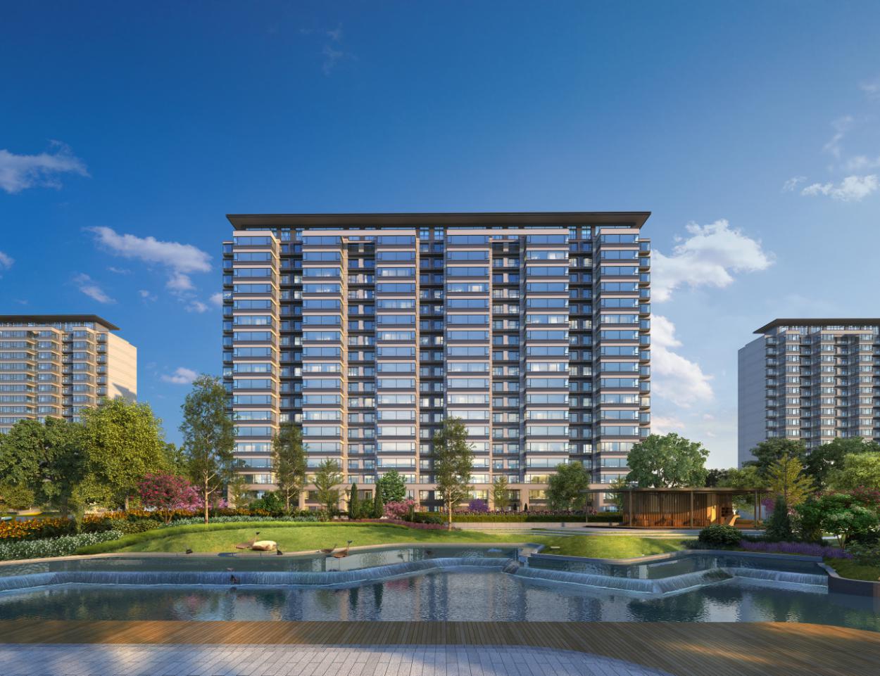 小高层效果图雍宁府科学规划阔景小高层与6层真洋房两大产品,小高层与