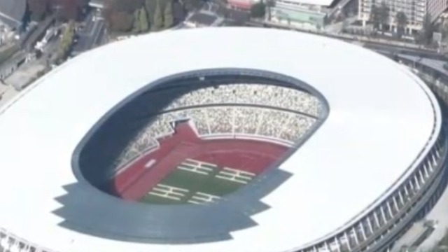 东京奥运会主会场完工 容纳近7万观众