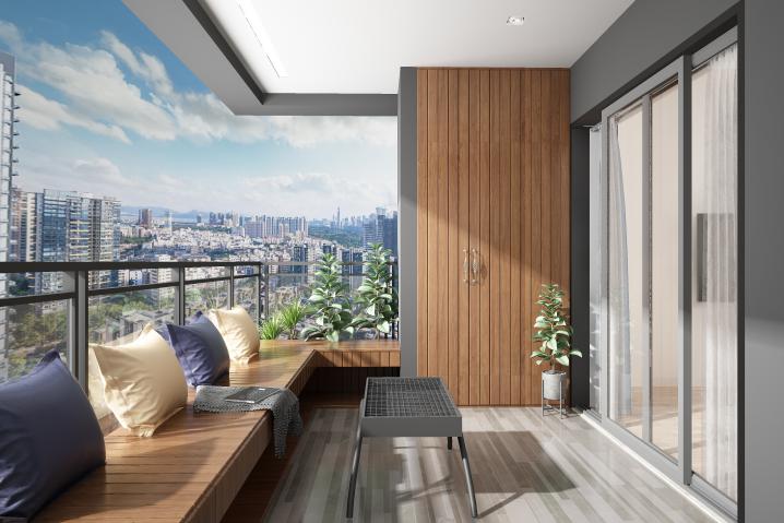 龙湖·春江天玺122户型,南向宽景阳台营造生活的更多无限可能.