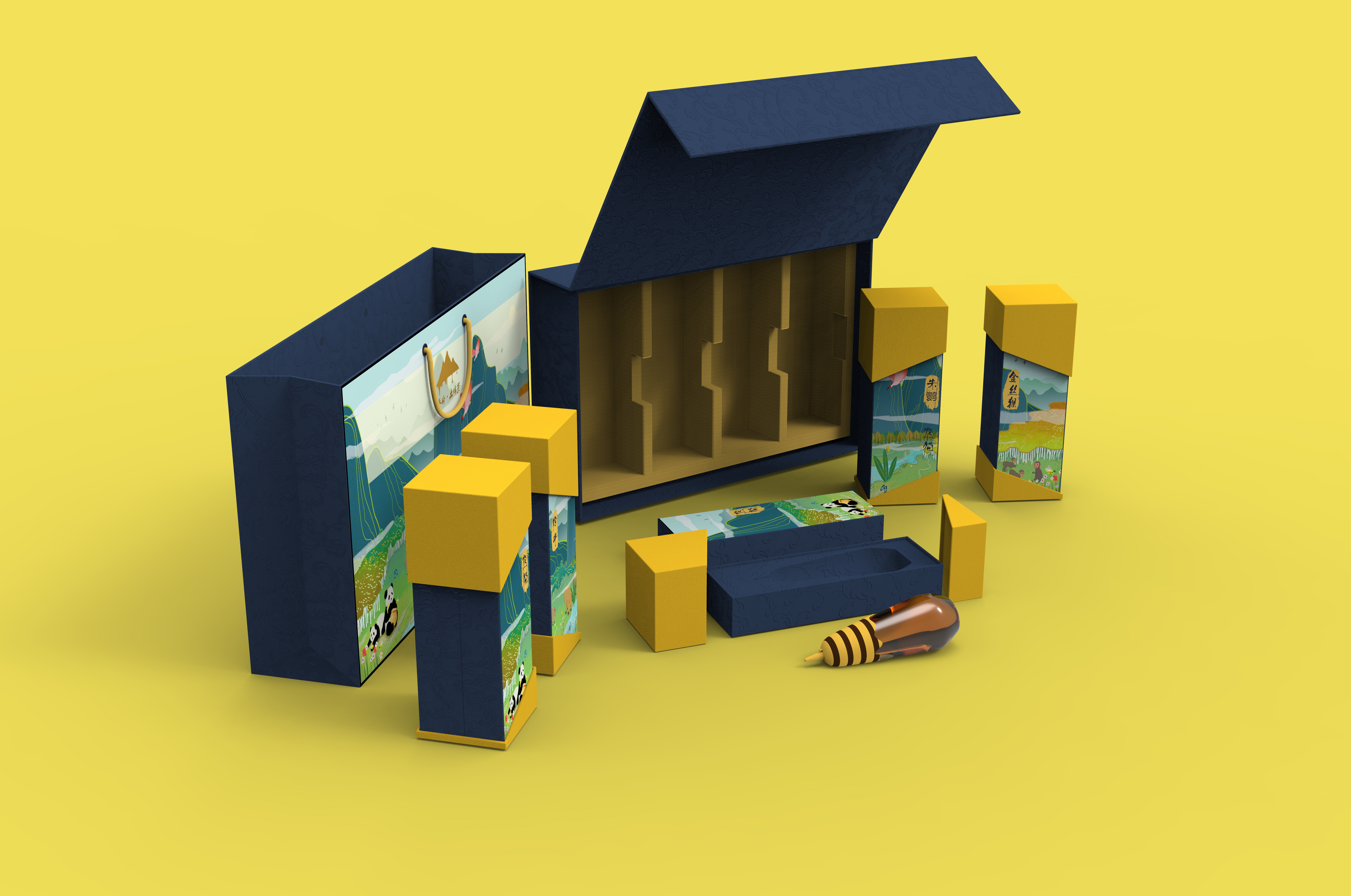 秦岭生态蜂蜜包装设计——碧桂园"未来契约"社会设计百强_凤凰网