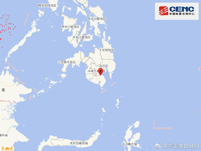 菲律宾棉兰老岛发生6.8级地震
