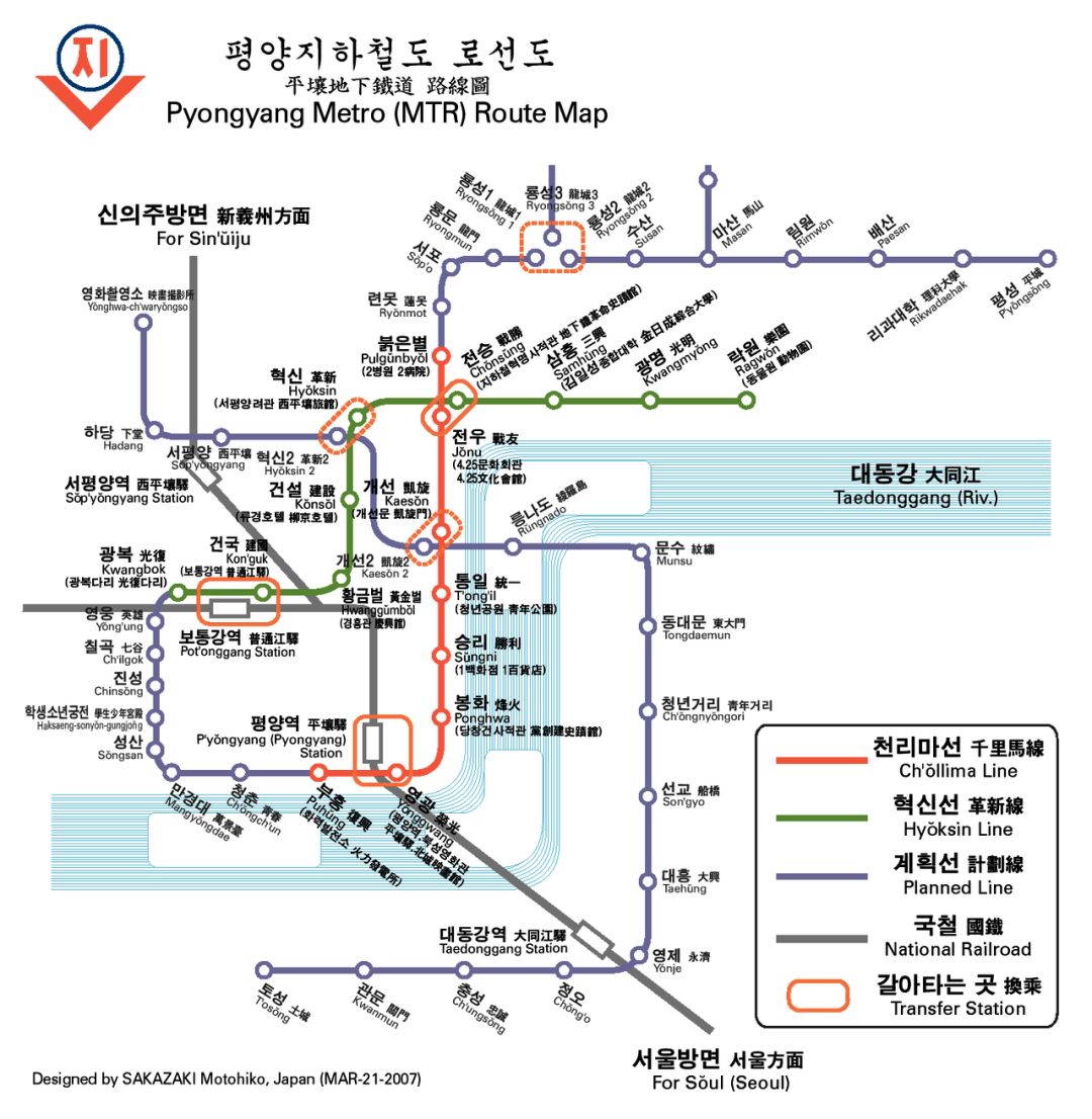 平壤地铁线路图图片