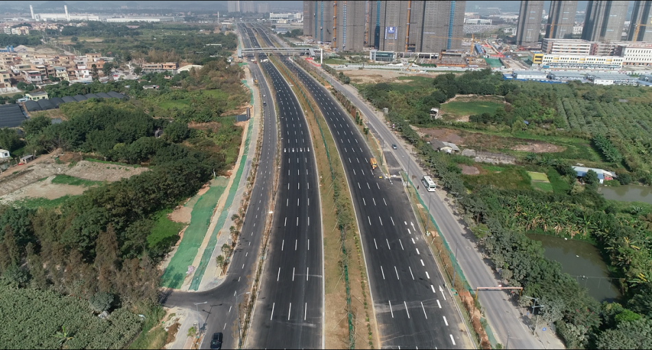 南大干线山海段即将通车番禺从此山海连城