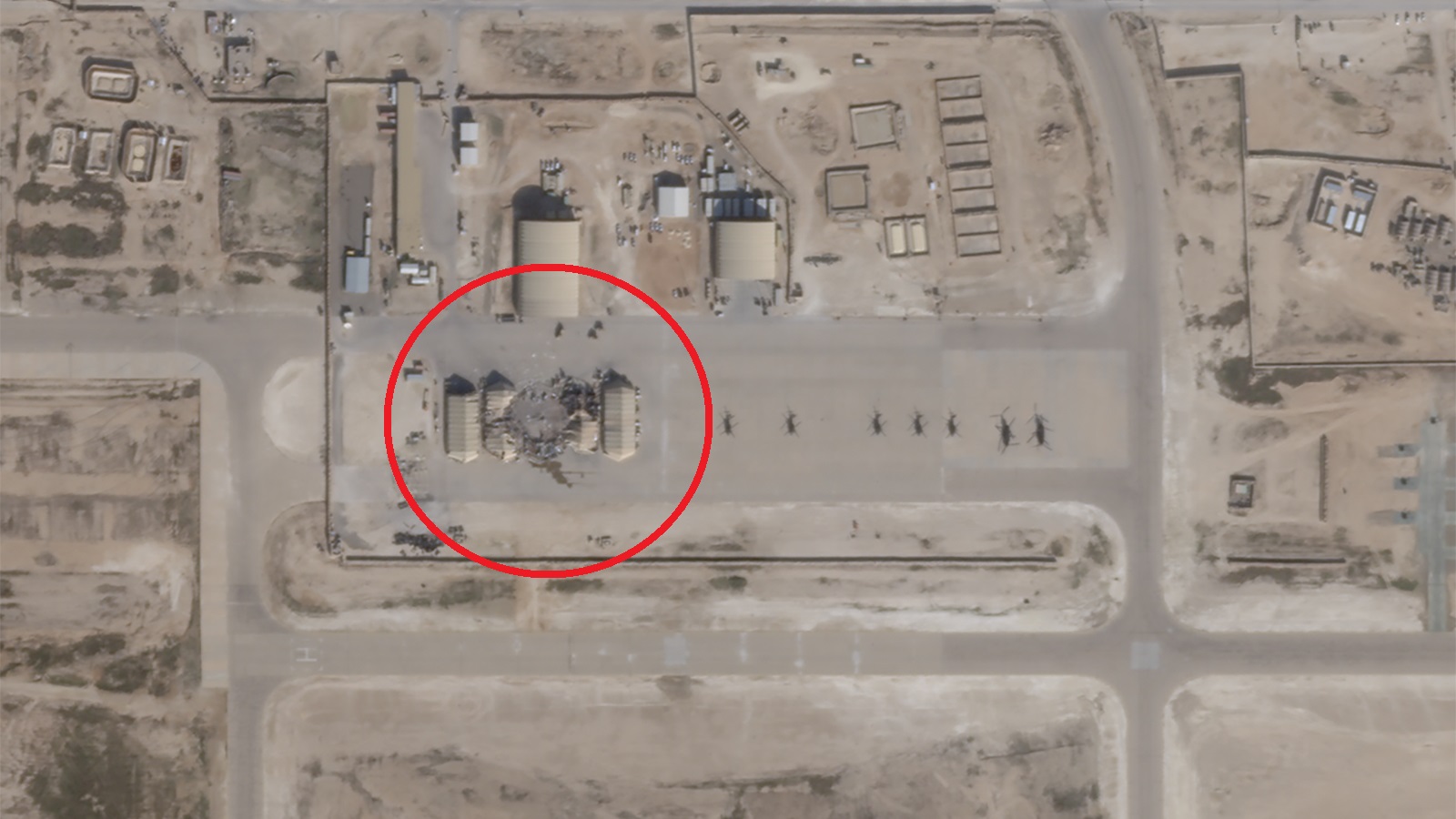 美媒：航拍图像显示驻伊美军阿萨德空军基地遭到损坏