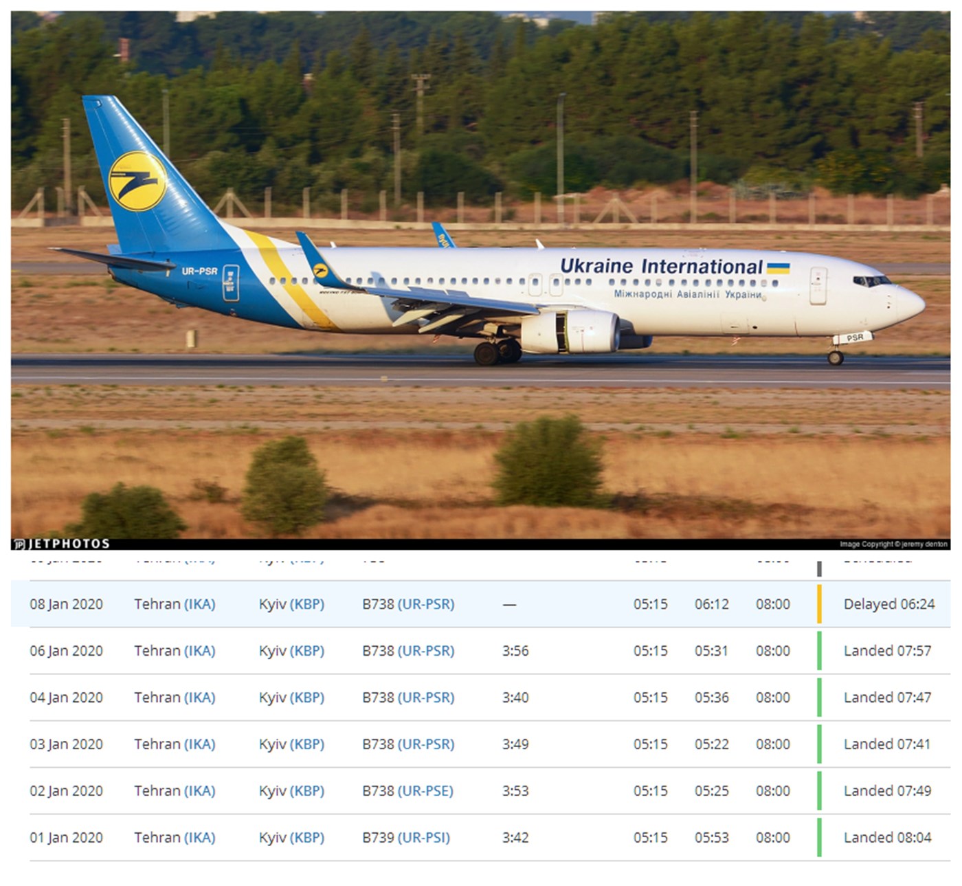乌克兰航班号图片