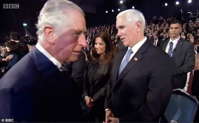 查尔斯王子耶路撒冷参加活动 “拒绝”与美副总统握手