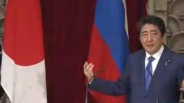 安倍晋三表示:踏实推进对俄罗斯争议四岛谈判