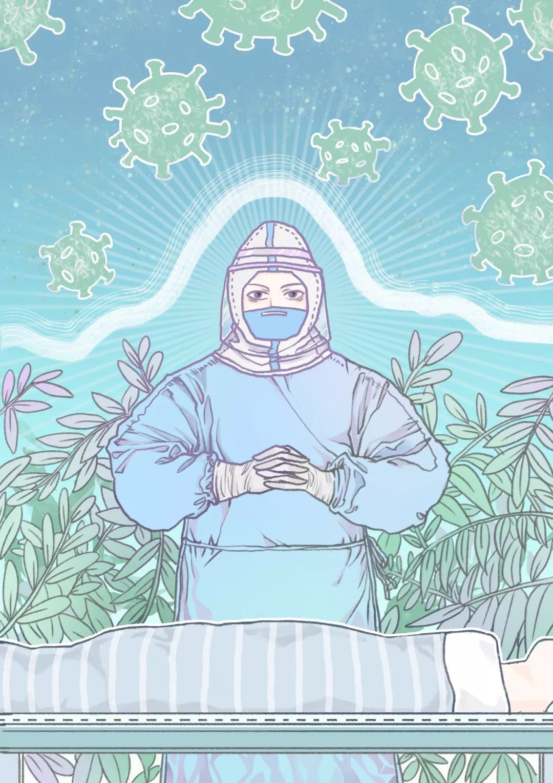 清华美院科学防范抗疫情万众一心战病毒创意作品线上展一用设计为抗疫