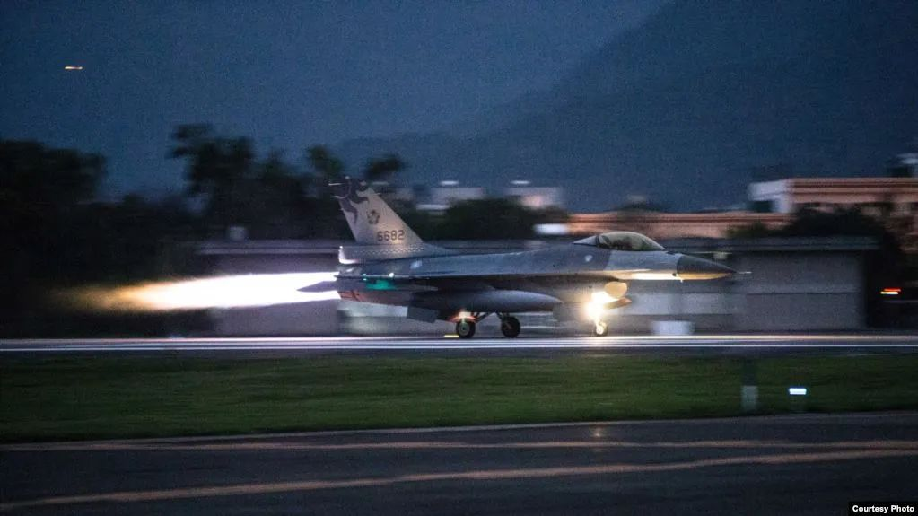 5联队6682号F-16战机 图源:台媒