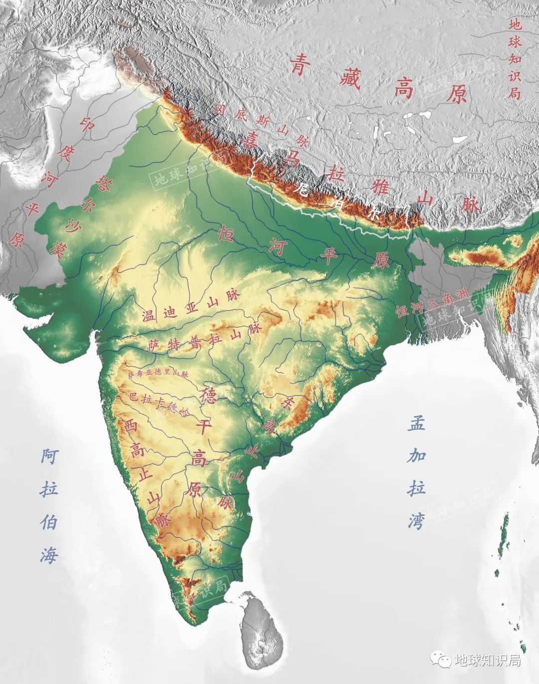 喜马拉雅山地理位置图图片