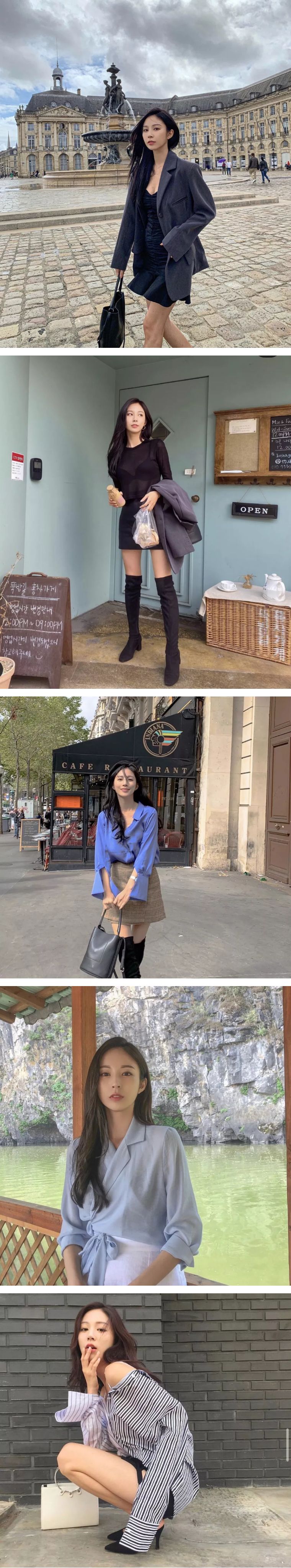 偶尔走走中性的街头运动风，也能被她穿出不一样的妩媚和性感。