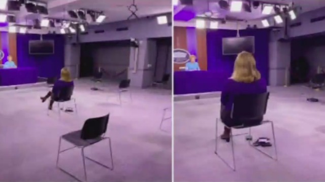 美国五角大楼举行新闻发布会，只有两名记者参加例会