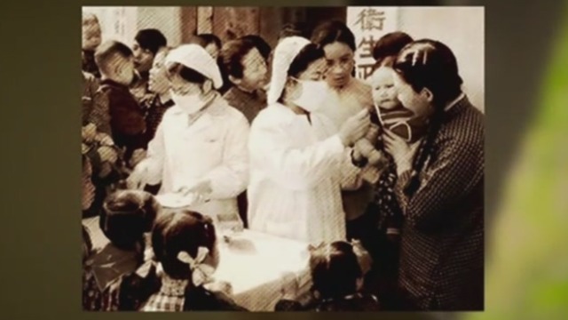 1960年活疫苗取得成功 中国脊髓灰质炎发病率明显下降