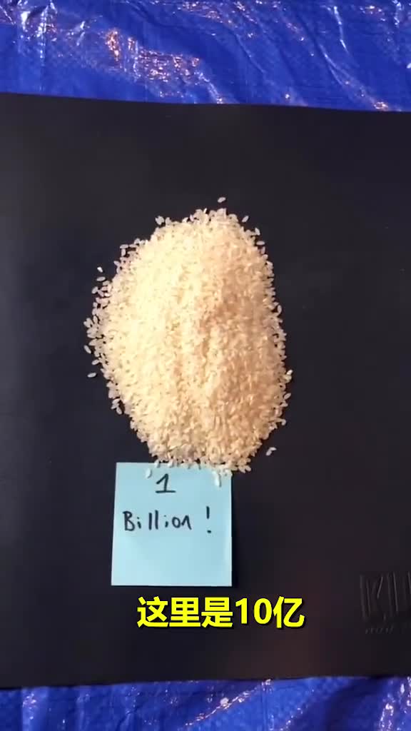 世界首富贝索斯身家1200亿美元啥概念？一粒米代表10万美元，他有52斤