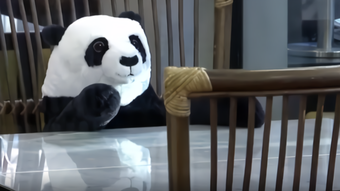 “隔离式就餐”太寂寞？泰国餐厅让熊猫玩偶陪顾客吃饭
