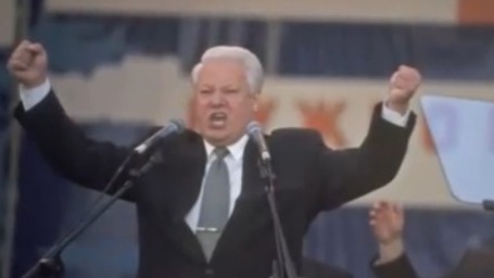 叶利钦就职"七大寡头"集体亮相 学者:他们只是摄取国家财富